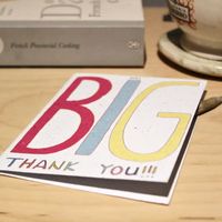Growing Paper Big Thank You Greeting Card